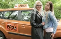 FakeDrivingSchool – Kathy Anderson And Emily Bright – Learner licks wet pussy for license