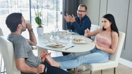 LoveHerFeet - Alex Coal - Sneaky Footjob Under The Table