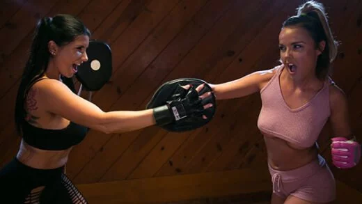 GirlsWay – Dillion Harper, Romi Rain, Lesbian Workout Stories Going Hard