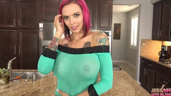 JerkOffWithMe &#8211; Anna Bell Peaks Cums In My Kitchen, PervTube.net