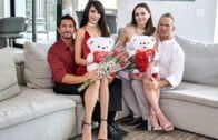 DaughterSwap – Aften Opal And Hime Marie – Valentine’s Day Daughter Orgy