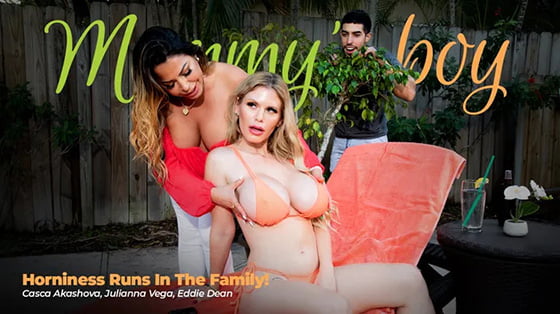 MommysBoy &#8211; Julianna Vega And Casca Akashova &#8211; Horniness Runs In The Family, PervTube.net