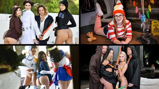 TeamSkeetSelects – Sami Parker, Daisy Stone, Brooklyn Gray And Avery Black – A Cosplay Compilation