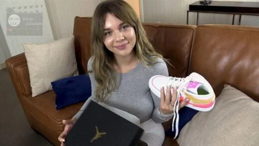 AlezioSalvatore – Gabbie Carter – Surprise my Busty Girlfriend Gabbie with new Jordans and receive Bomb Sex and a Titty Fuck in return