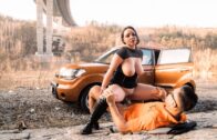 FakeDrivingSchool – Clea Gaultier And Jennifer Mendez – Two Hands On The Erection