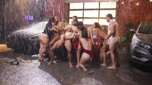 XConfessions – Maya Woulfe, Alexis Tae, Vanessa Vega, Karla Lane And Freya Parker – An Orgy In The Rain