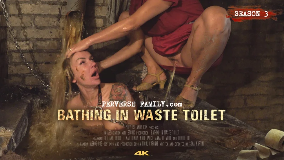 PerverseFamily E54 Bathing in Waste Toilet, PervTube.net