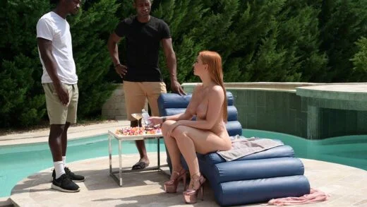 PornWorld – Kiara Lord – Busty Redhead DP’d By Landscapers with BBCs