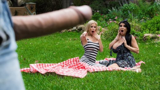 MilfsLikeItBig – Romi Rain And Alexis Fawx – Pervert In The Park