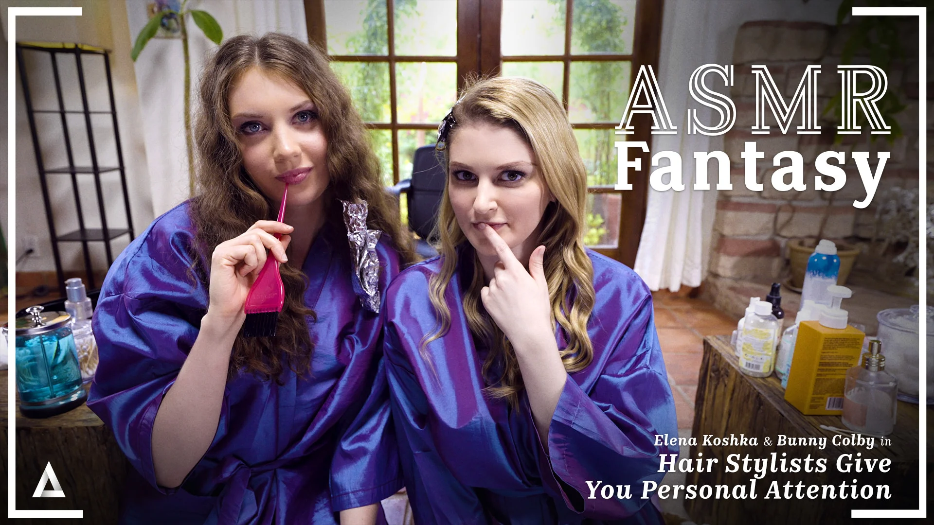 ASMRFantasy &#8211; Elena Koshka And Bunny Colby &#8211; Hair Stylists Give You Personal Attention, PervTube.net