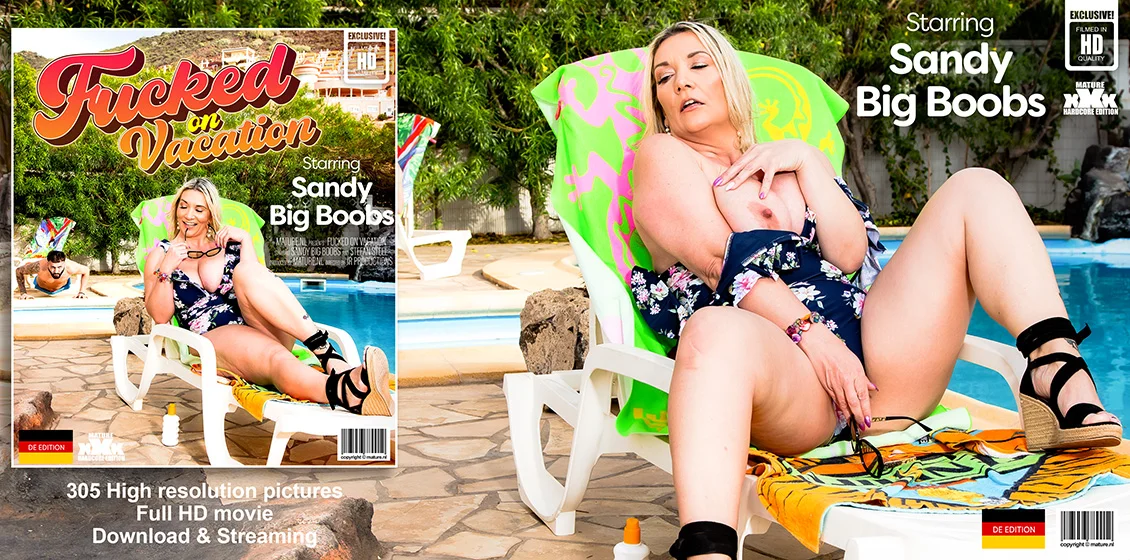 MatureNL – Sandy Big Boobs –  Hot Milf Sandy Big Boobs Fucks A Stranger By The Pool, PervTube.net