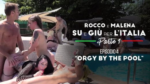 RoccoSiffredi - Malena Nazionale And Christie Dom - Orgy By The Pool