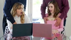 DaughterSwap &#8211; Chloe Temple And River Lynn &#8211; Bye Bye, V-Card, PervTube.net