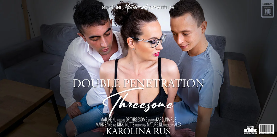 MatureNL &#8211; Karolina Rus &#8211; Double Penetration Threesome, PervTube.net