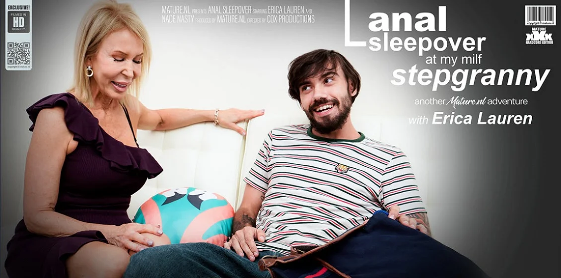 MatureNL – Erica Lauren – Anal Sleepover With My Milf Stepgranny, PervTube.net
