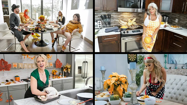 MylfSelects – Dee Williams, Kayla Kayden And Juliett Russo – Best Of Thanksgiving Mylfs, PervTube.net
