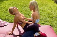 WeLiveTogether – Amy Douxxx And Barbie Brill – Sweat, Stretch, Fuck