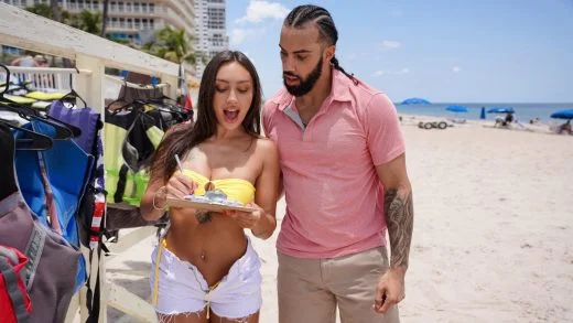 SneakySex – Sisi Rose – Beach Hottie Rides Jet Skis And Cock