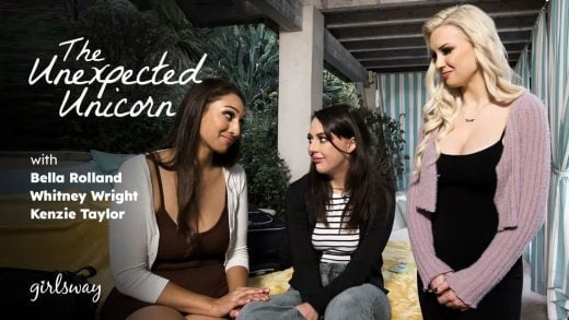 GirlsWay – Kenzie Taylor, Whitney Wright And Bella Rolland – The Unexpected Unicorn