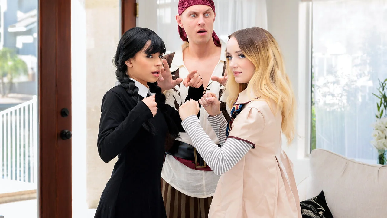 MyFamilyPies &#8211; Aria Valencia And Maria Kazi &#8211; Megan Vs Wednesday, PervTube.net